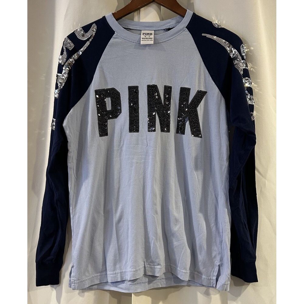 Victorias Secret PINK Long Sleeve‎ Bling Shirt XS